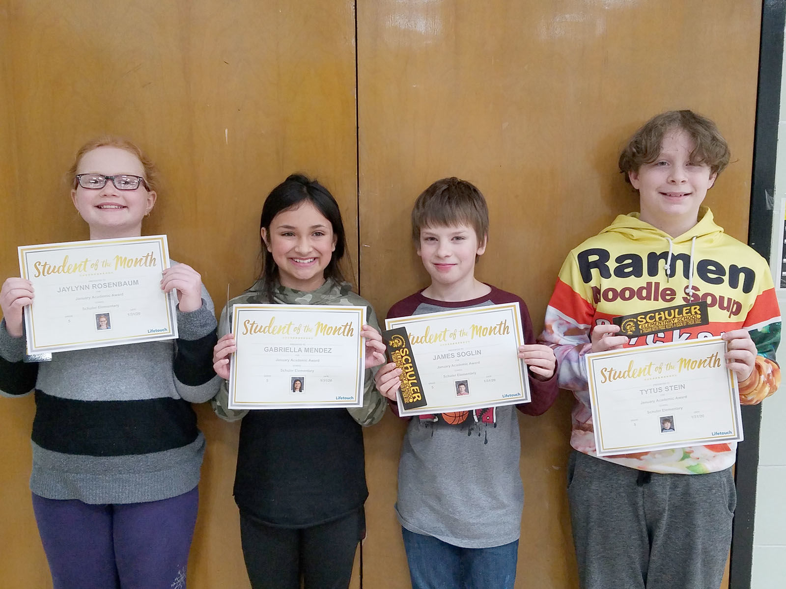 Schuler Students of the Month